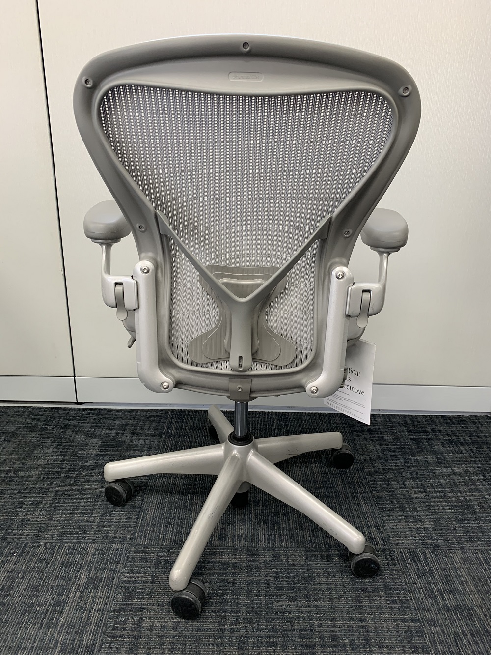 Herman Miller Aeron Task Chair Size B In Silver